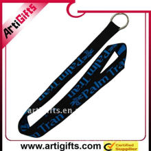 Jacquard-Lanyard-Schnur mit Kunststoffschnalle und Metallhaken